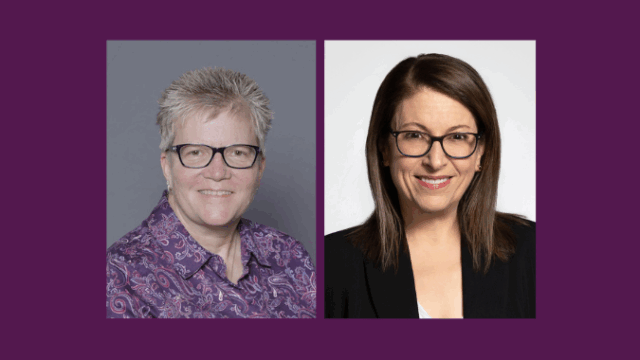 Headshots of Sherrill Wayland and Liz Owen